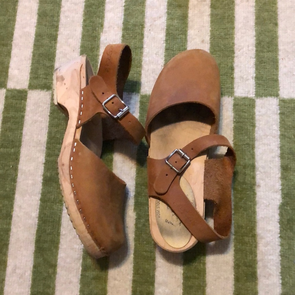 Brown Wooden Clogs Lotta From Stockholm 9 - Picture 1 of 13